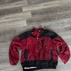 Nike Men's Red and Black Windbreaker